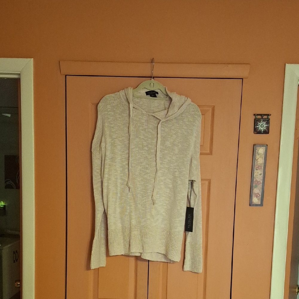 Rachel Zoe Light Beige Cowl Neck Sweater